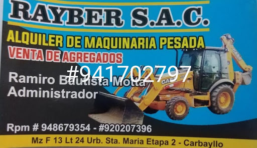 servicio de maquinaria pesada y volquetes